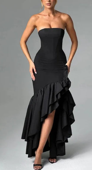 sexy off shoulder hip hugging irregular wave fashion party dress Prom Dress